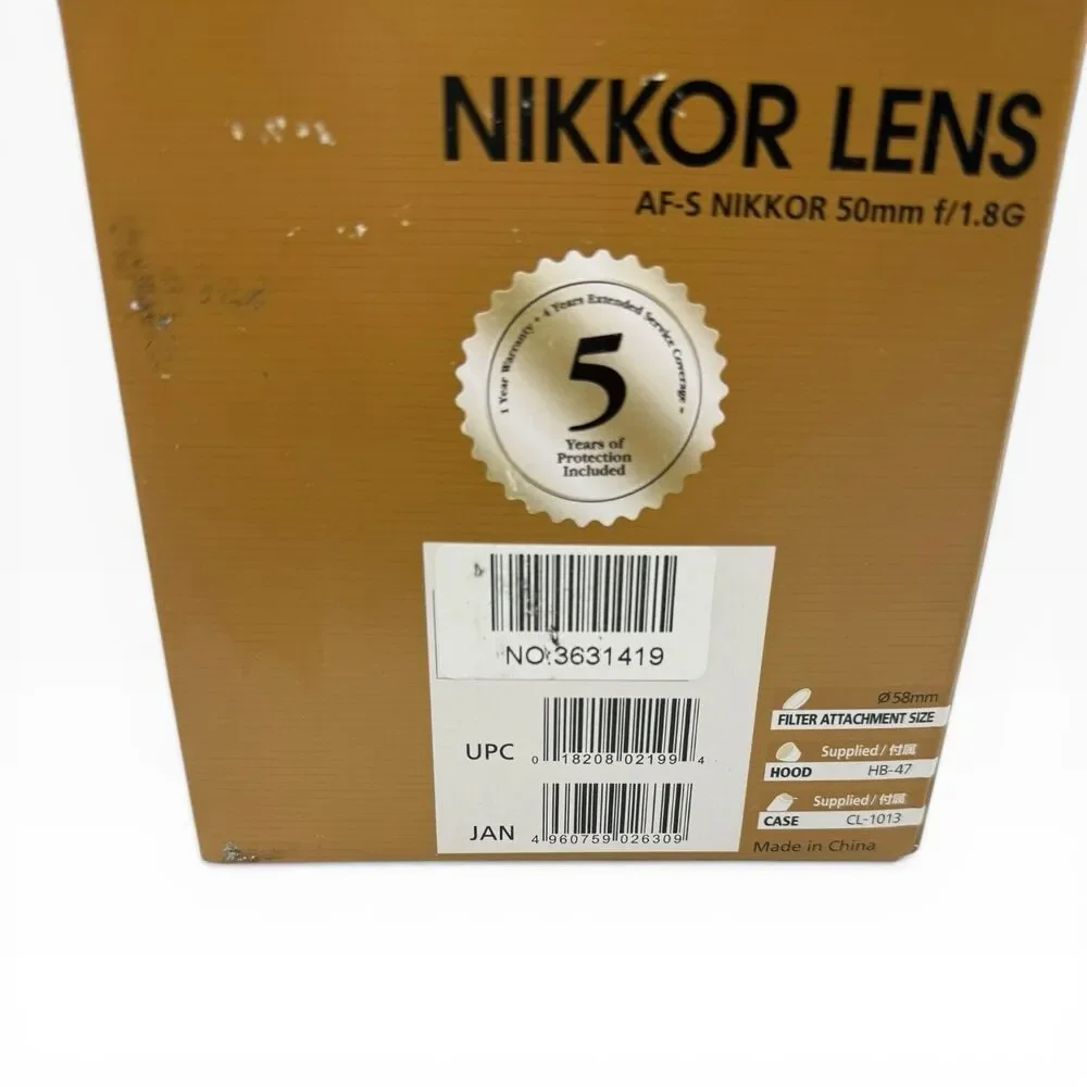 Nikon AF-S NIKKOR 50mm f/1.8G Lens
